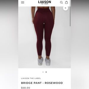 Liaison the Label Bridge Pant! Barely worn! In color Rosewood
